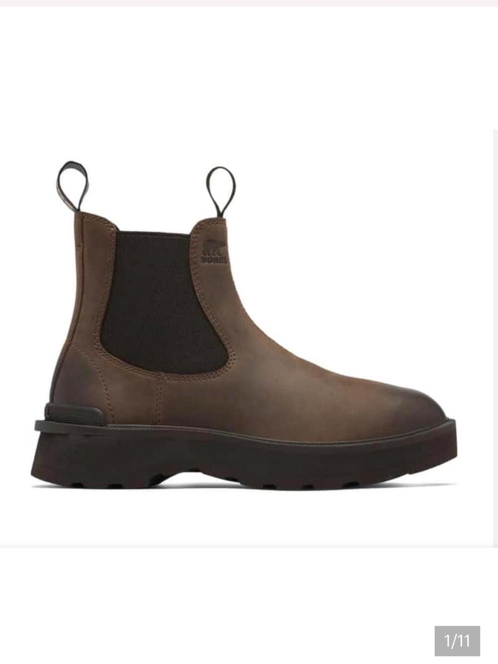 Sorel Hi-line Chelsea Boot. tobacco/blackened brown. Women's 8.5